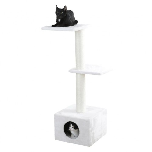 Arranhador para gatos Kerbl Venus em sisal branco
