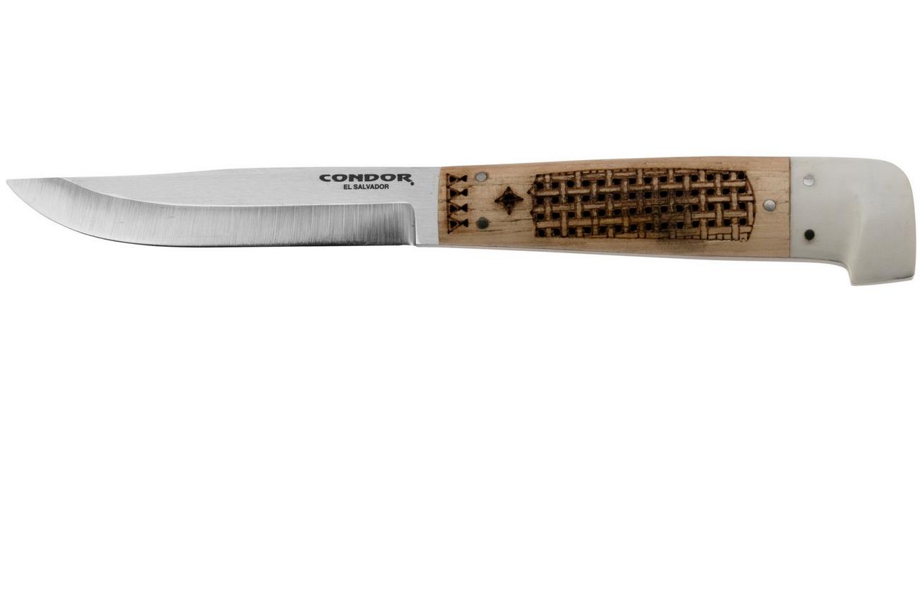 Condor Samicarta Knife CTK2860-38SK, 14C28N, Hickory, bushcraftmes
