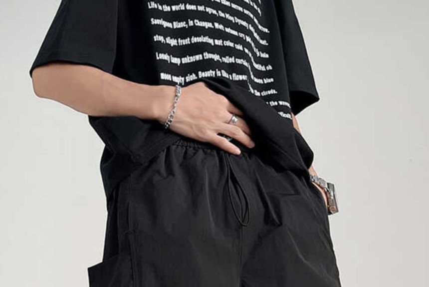 Fushet - Cargoshorts met trekkoord in de taille