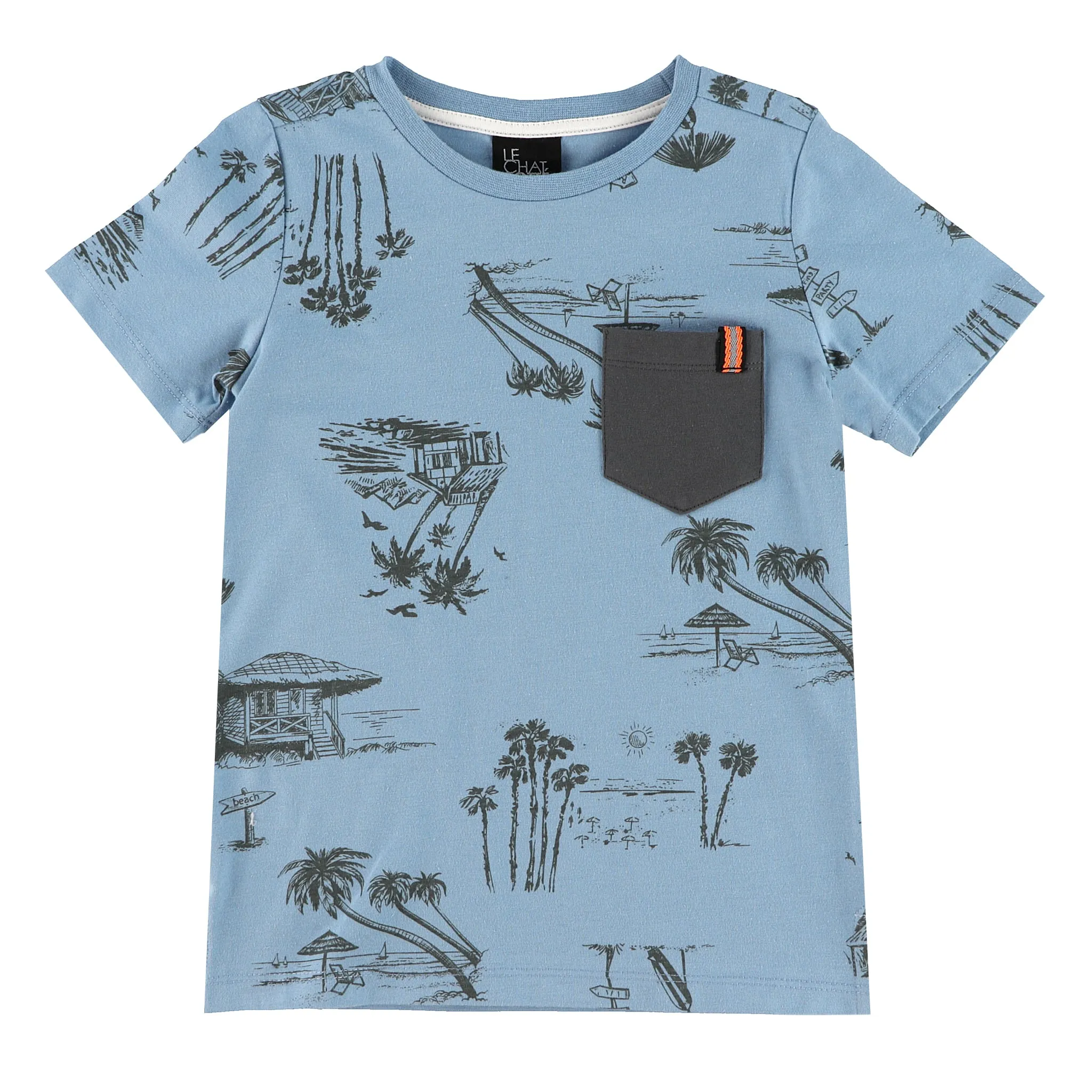 Chat Botté T-shirt Imprimé Tiki Vibe 2-8ans