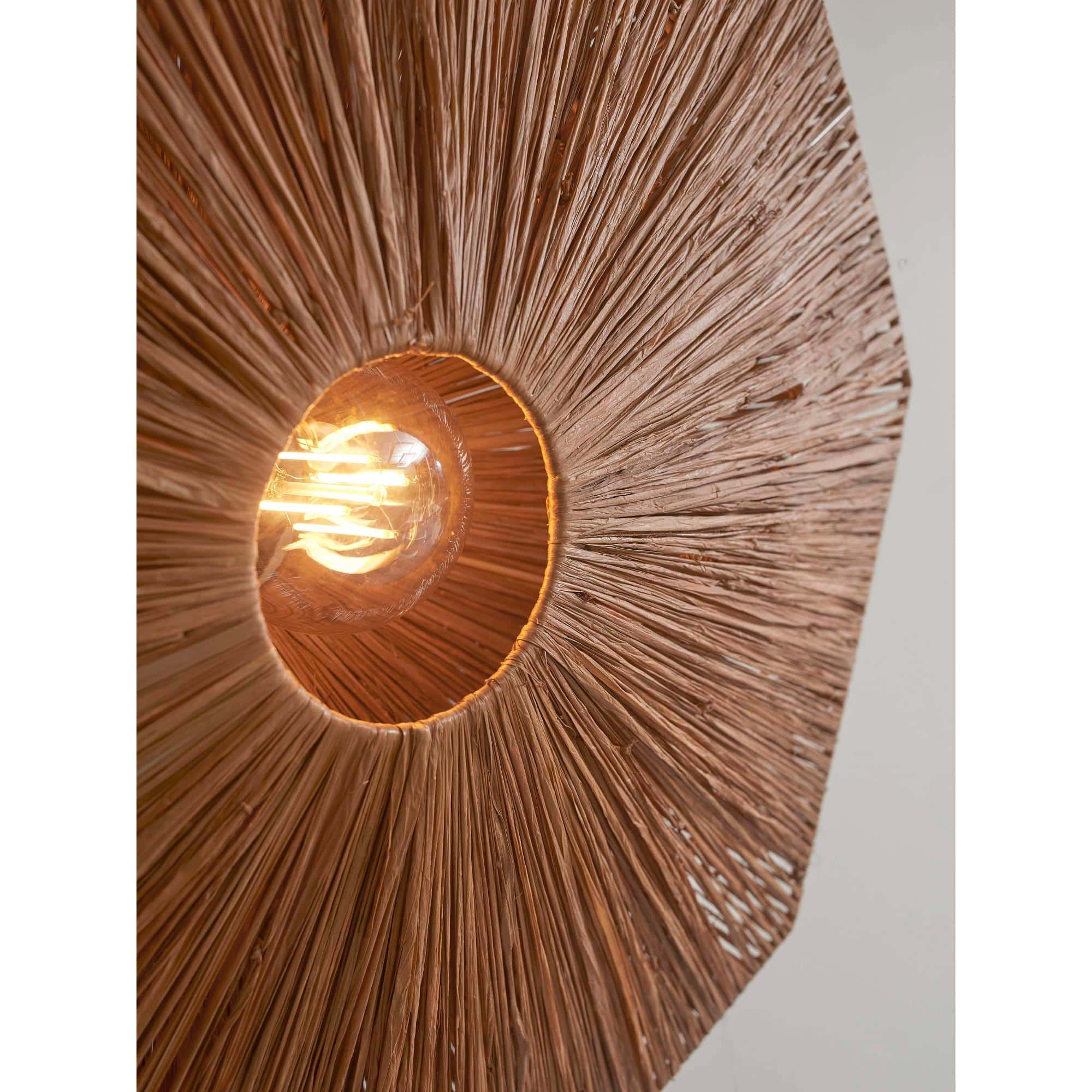 GOOD&MOJO Plafonniere Panama - Bruin - 65x65x7cm