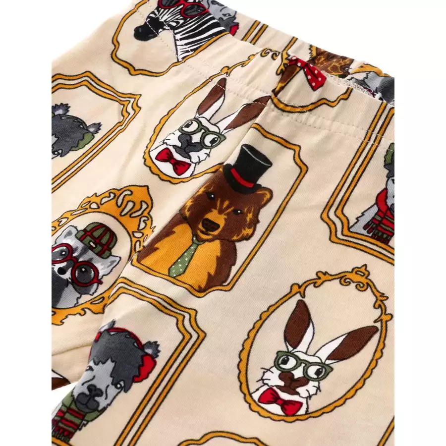 Villervalla Hose Gerahmte Tiere FRAMED ANIMALS OAT