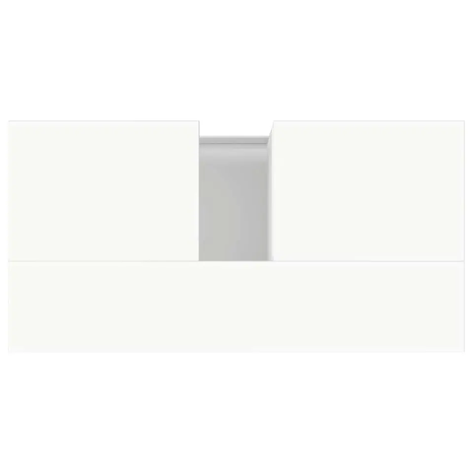 vidaXL - Wastafelonderkast met 1 deur 2 lades - Wit - Hout - 65x33x60 cm