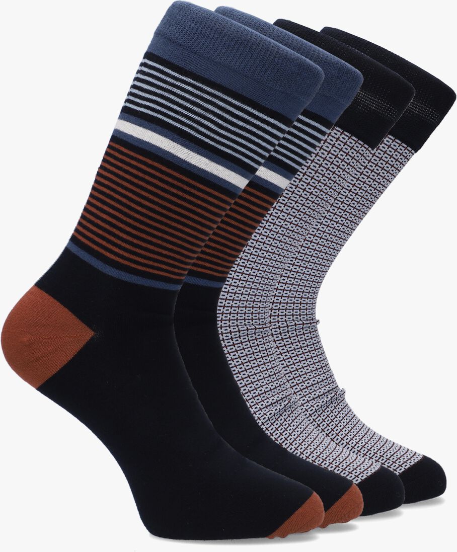 MARCMARCS blauwe marcmarcs sokken dennis cotton 2 pack