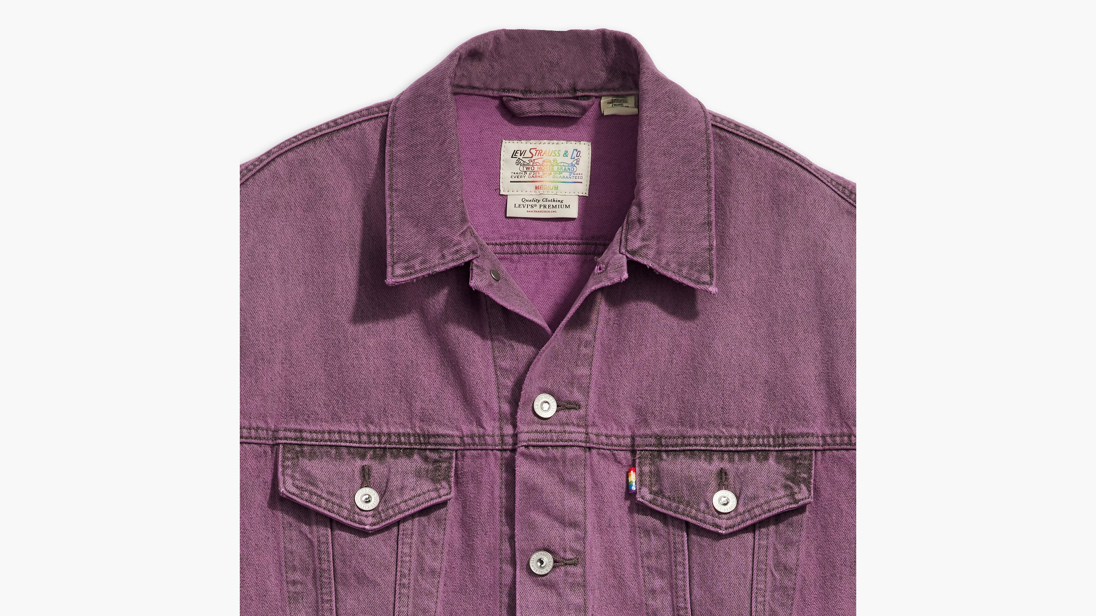 Trucker sans manches Liberation - Purple Worn In - Violet