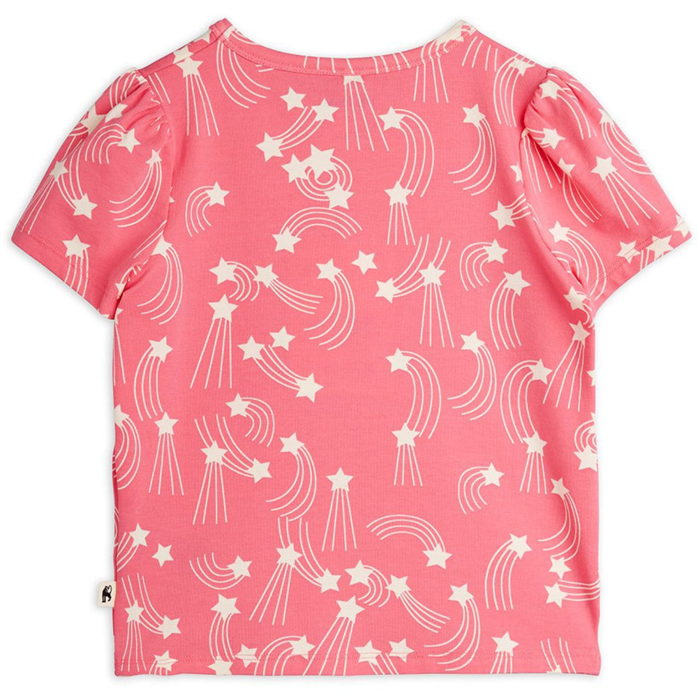 Køb Mini Rodini Pink Starfall AOP Puff Sleeve Ss Top