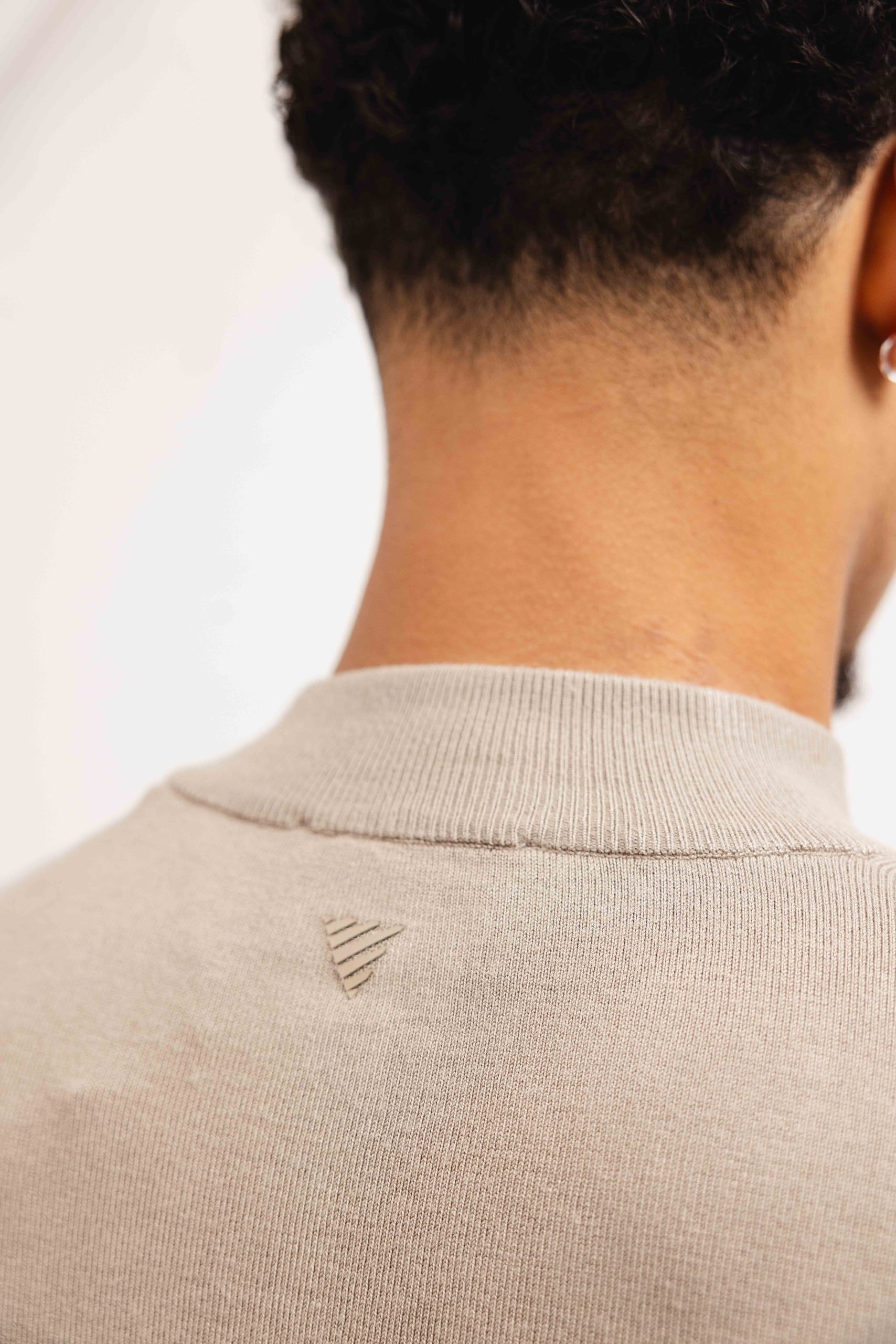 Pure Path Essential Knitwear Halfzip Sweater Heren Beige