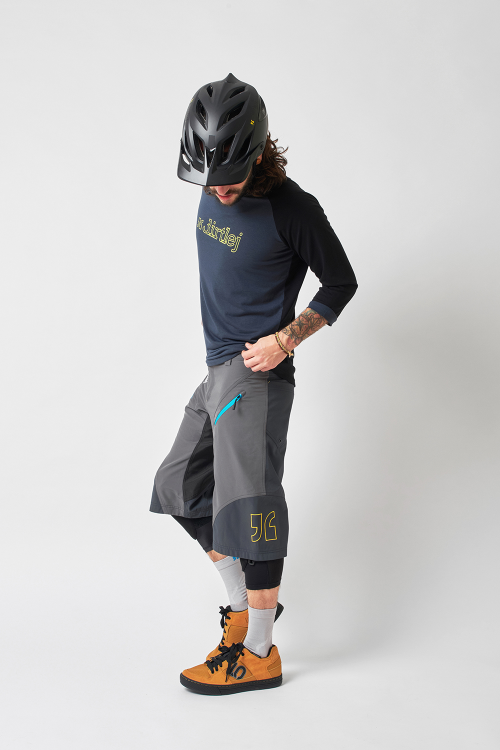 Dirtlej Trailscout Half & Half MTB shorts Grå/blå