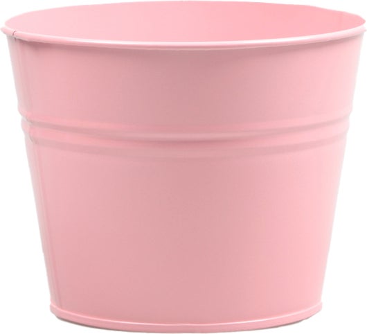 Zinc Collection bloempot Sanvi lichtroze D 23 H 18 cm