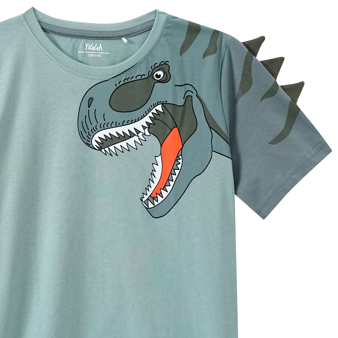 Topolino Jungen Shorty mit Dino-Motiven salbei / hellgrau
