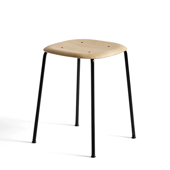 HAY - Soft Edge 70 Hocker, Eiche / schwarz
