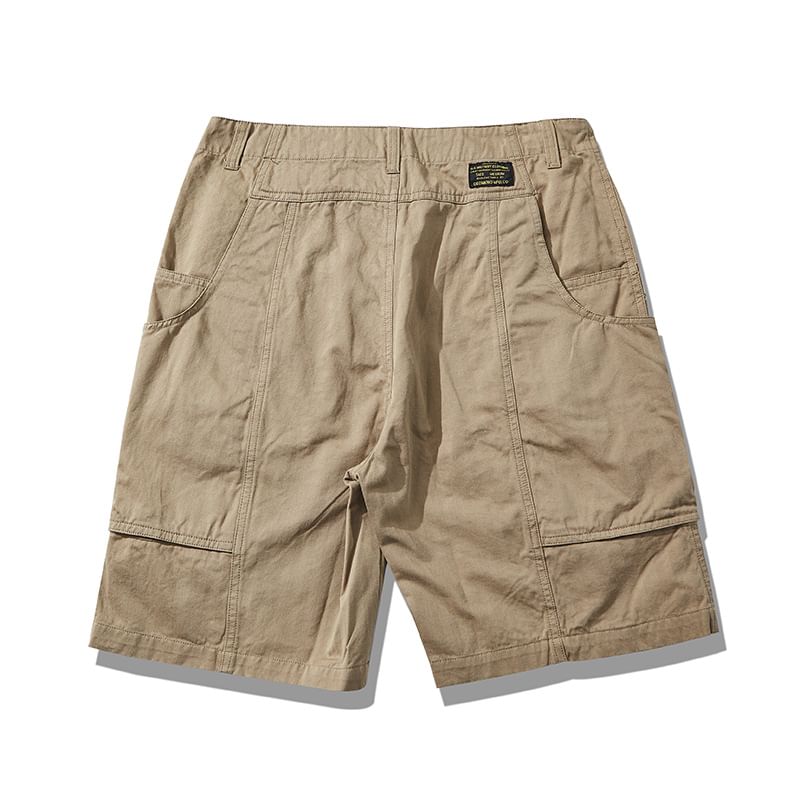 OKONKWO - Mid Rise Plain Panel Shorts