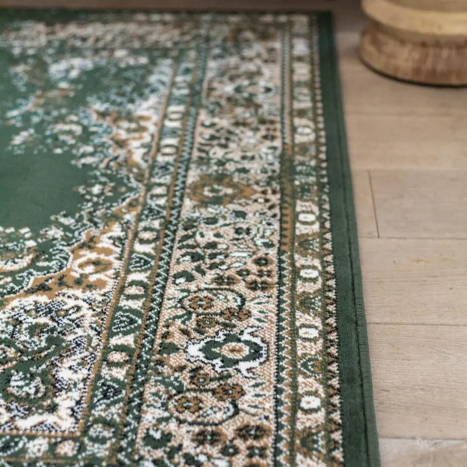 Interieur05 Vintage Vloerkleed Keshan groen - 150 x 80 cm