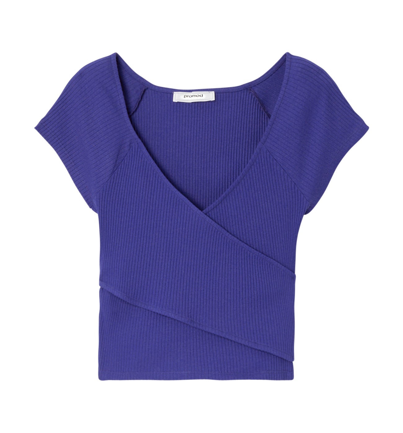 Crop top uni - Bleu