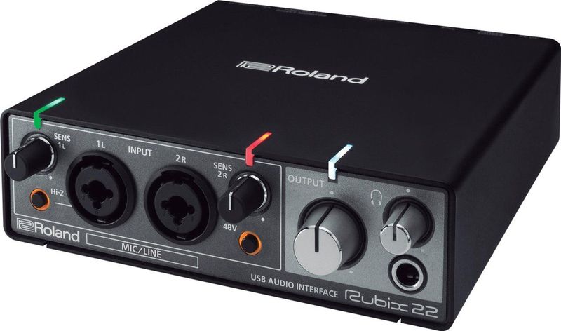 Roland - Rubix 22 - Audio Interface - Zwart - USB - Dual-Microfoonversterkers