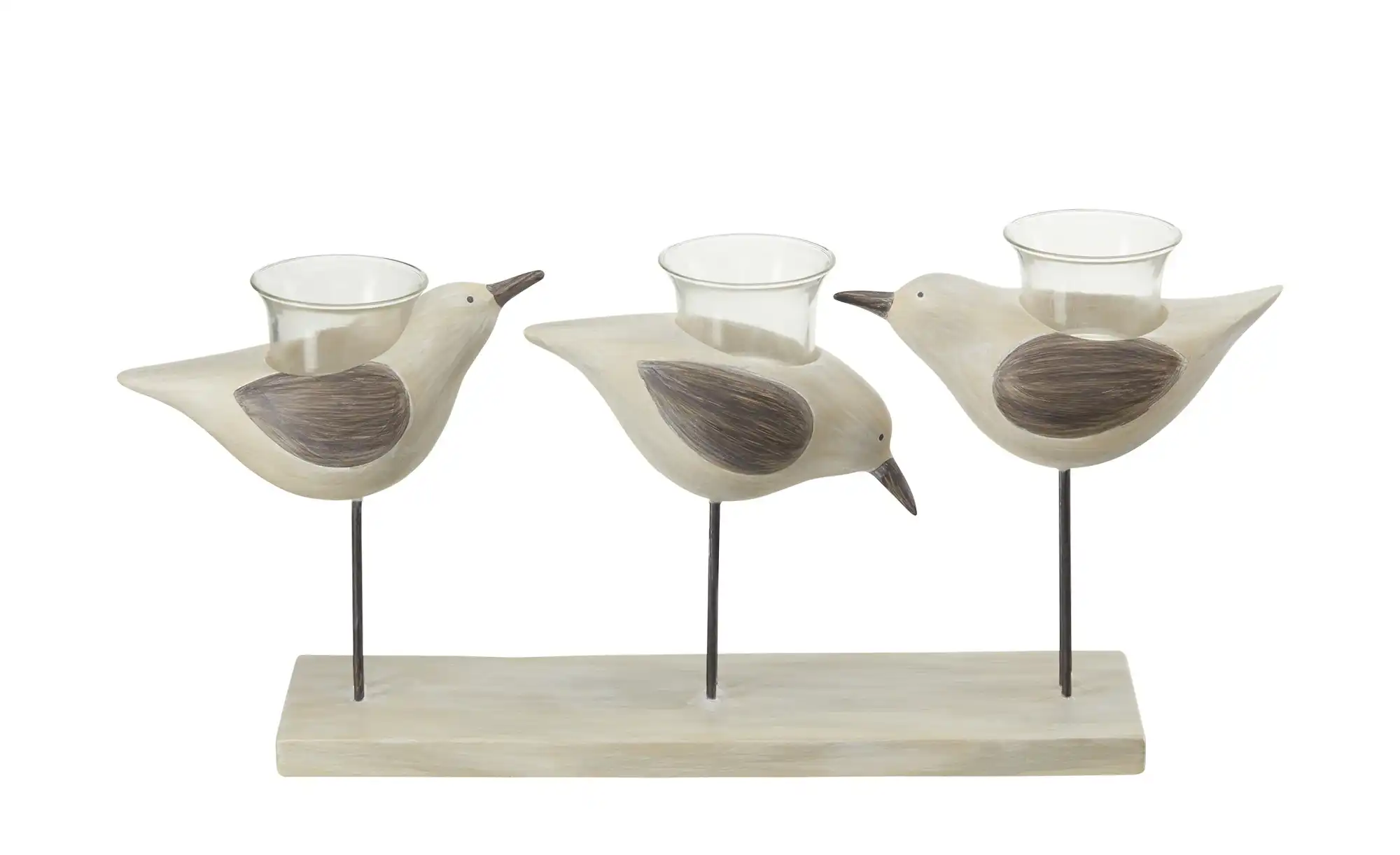 3er Teelichthalter  Vögel