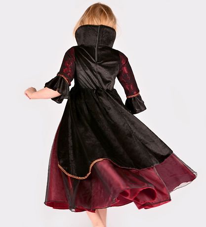 Den Goda Fen Udklædning - Vampyrkjole - R?d/Sort