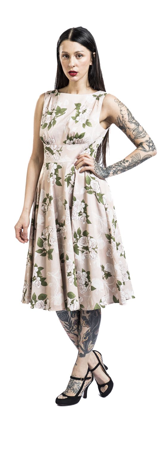 Viola Floral Swing Dress | H&R London Robe mi-longue