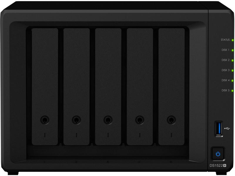 Synology NAS DiskStation DS1522  5-bay NAS mit 5 Laufwerkschächten