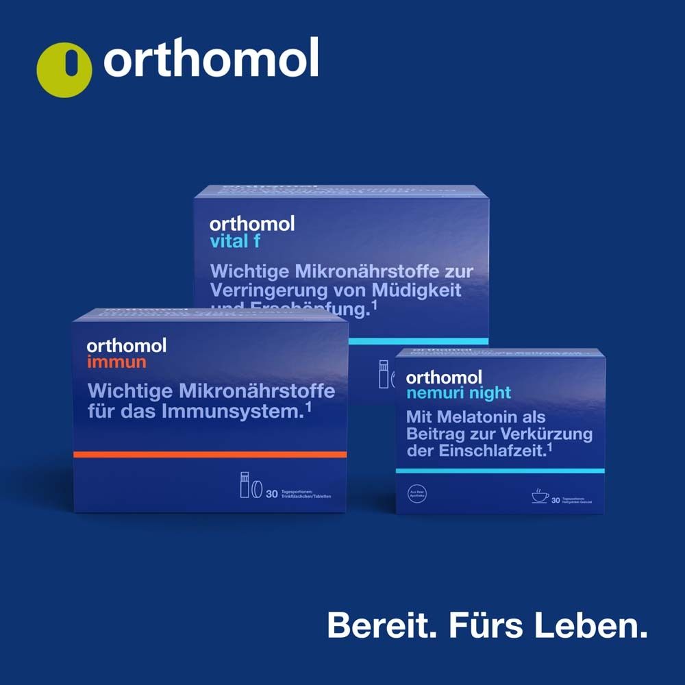 Orthomol Vital m - Mikronährstoffe für Männer - bei Müdigkeit - mit B-Vitaminen, Omega-3 und Magnesium - Tabletten/Kapseln