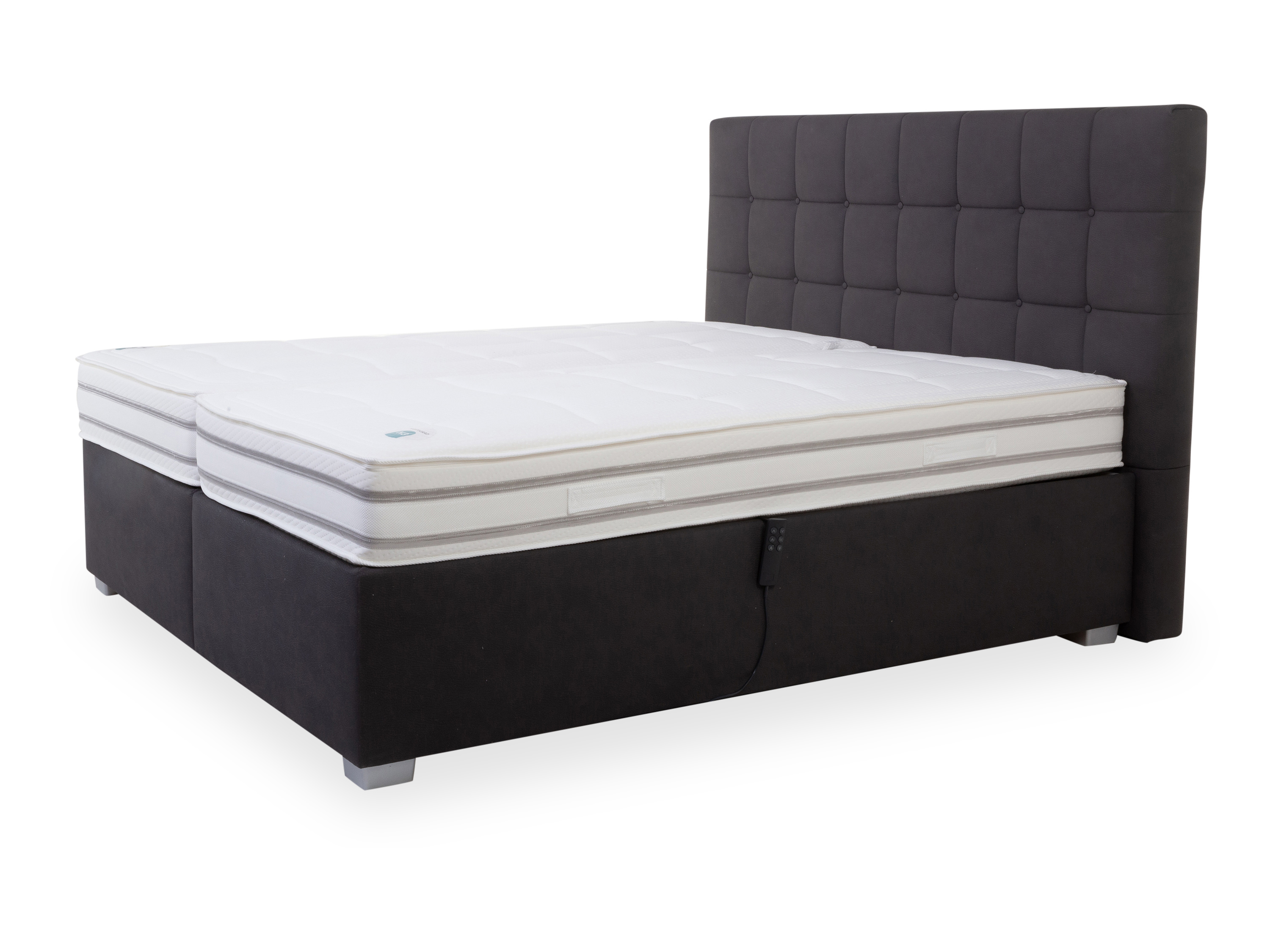 Boxspringbett Elastoform OMBRA 160X200 H2\/H2 anthrazit