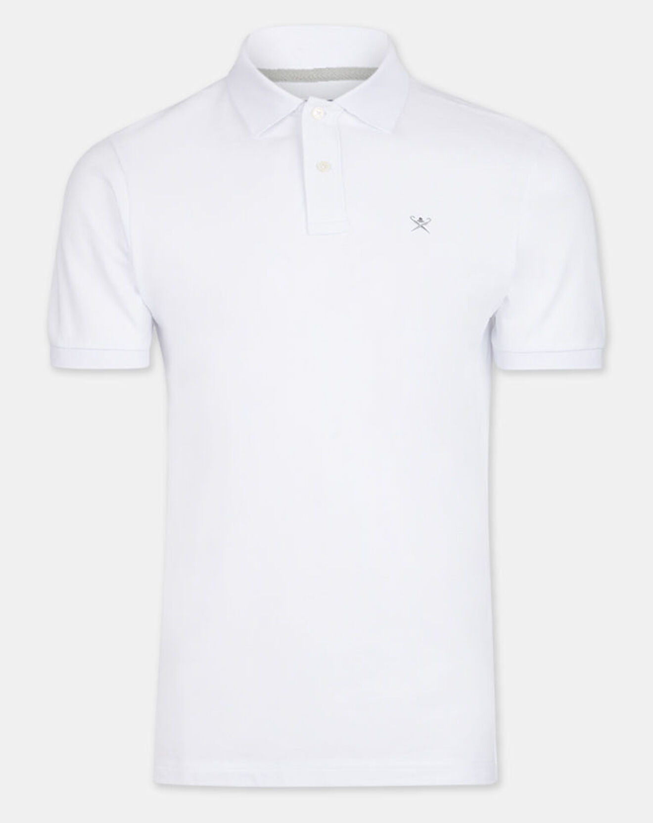 Hackett London Polo Slim Fit uni blanc