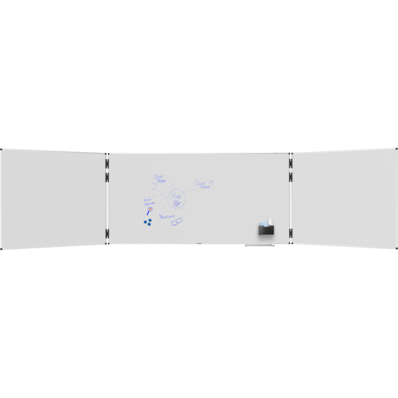 Tableau blanc triptyque émaillé UNITE PLUS 100x200cm - Legamaster