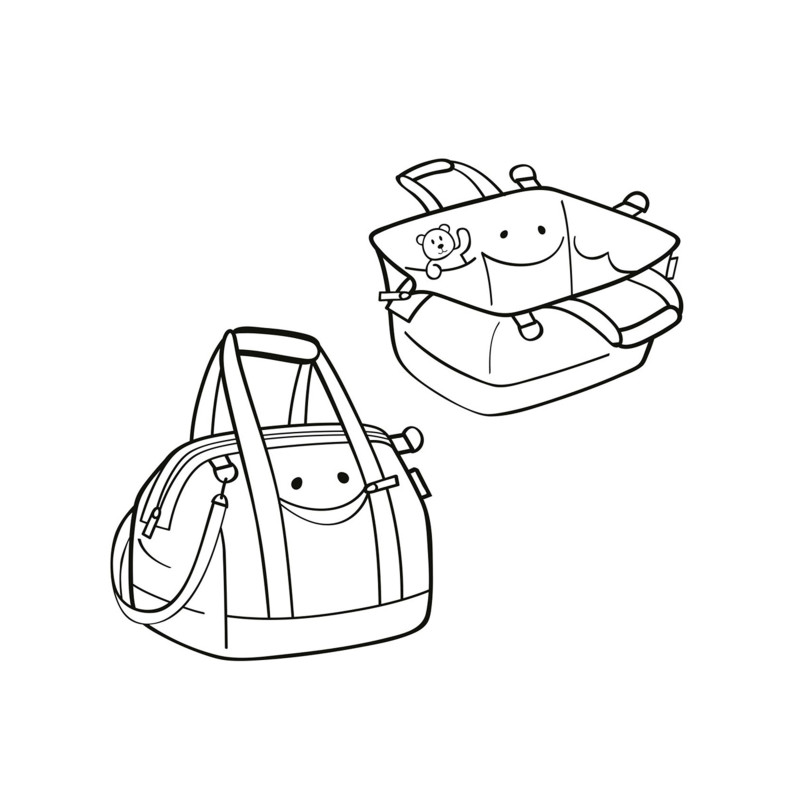 Sac de voyage Allrounder XS kids 27 cm Cats and Dogs Rose