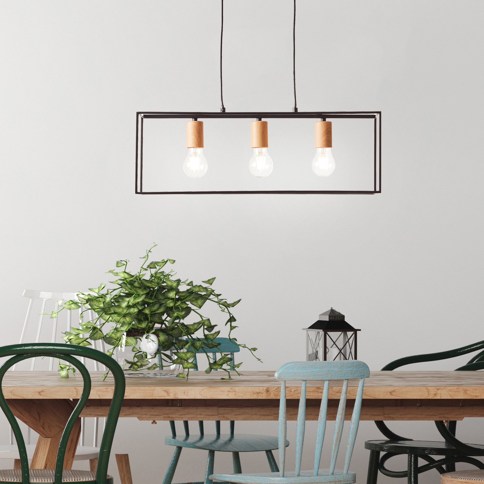 Brilliant Pendelleuchte »Arica« E27 1 Stk. Hängelampe 3flg