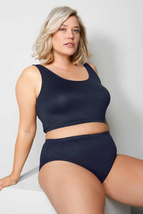 Bustier, Viskose-Stretchjersey, Rundhals, angenehm breite Träger