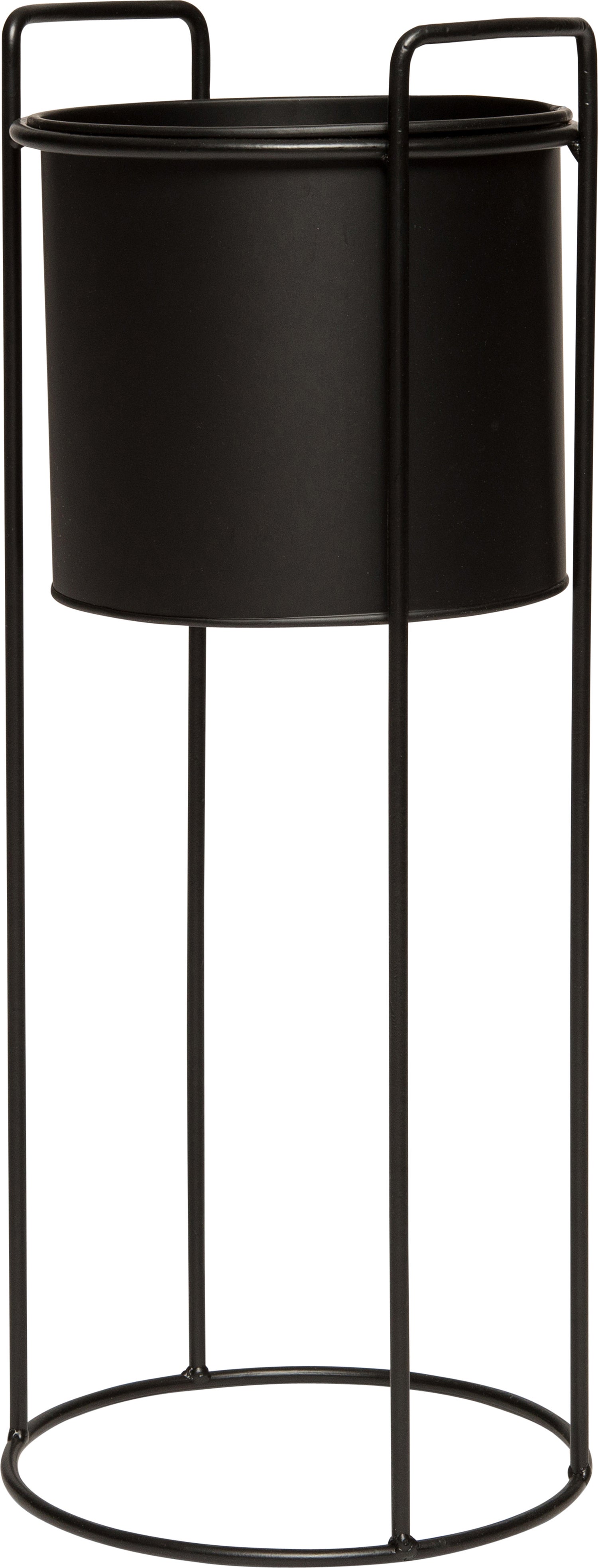 Intratuin bloempot op voet zwart D 19 H 50 cm