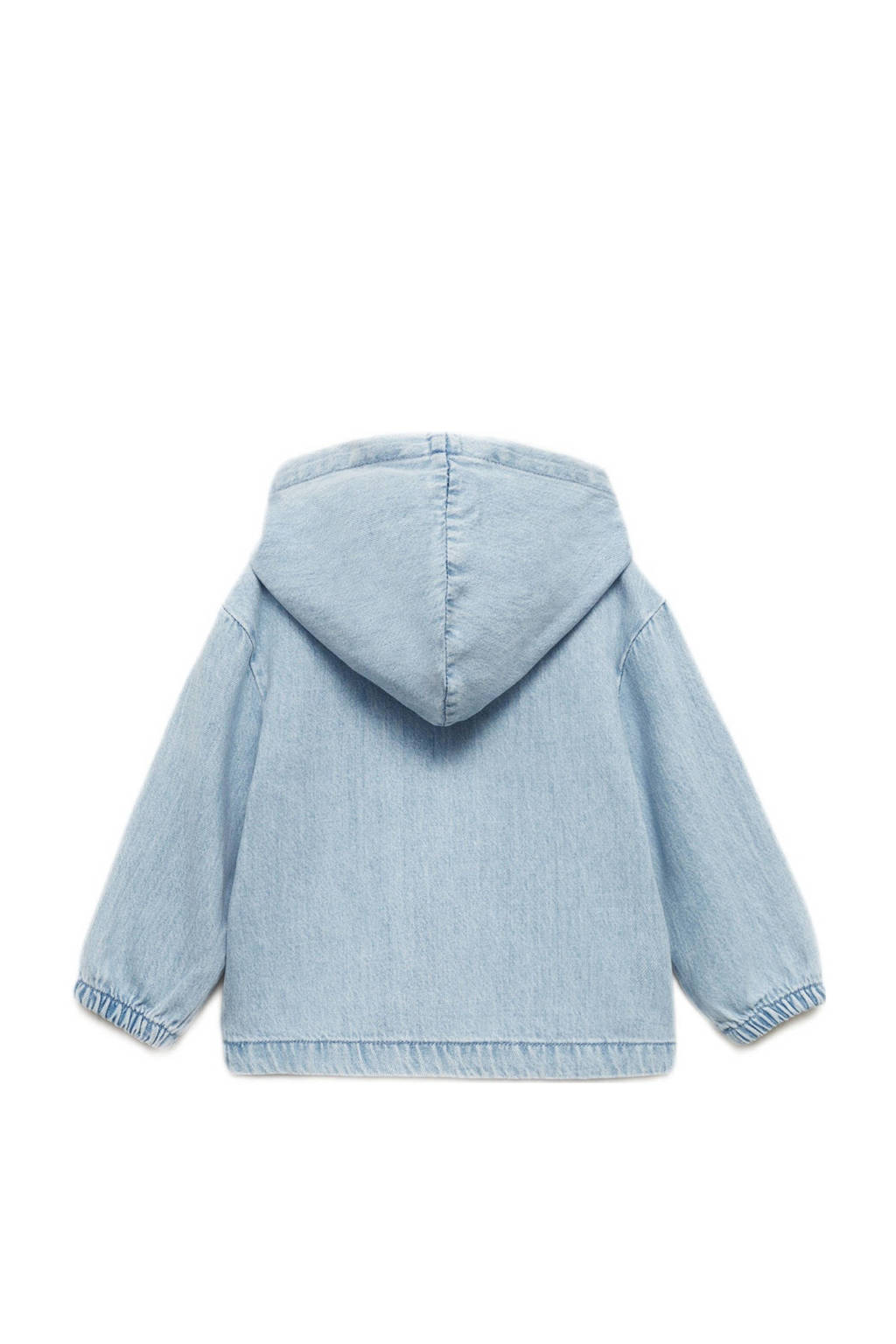 Mango Kids denim hoodie changeant blauw