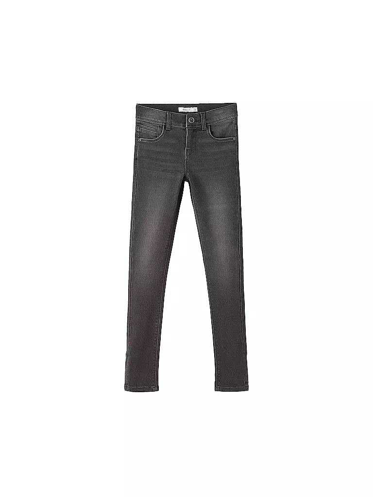 NAME IT Mädchen Jeans Slim Fit NKFPOLLY grau