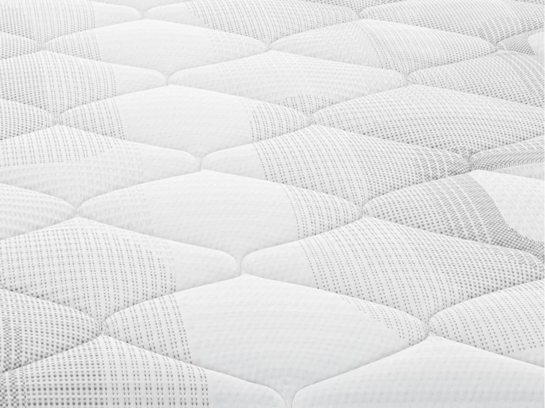Ensemble 160 x 200 cm sommier coffre naturel clair + matelas ressorts ensachés ép.20cm - SONGE de YSMÉE