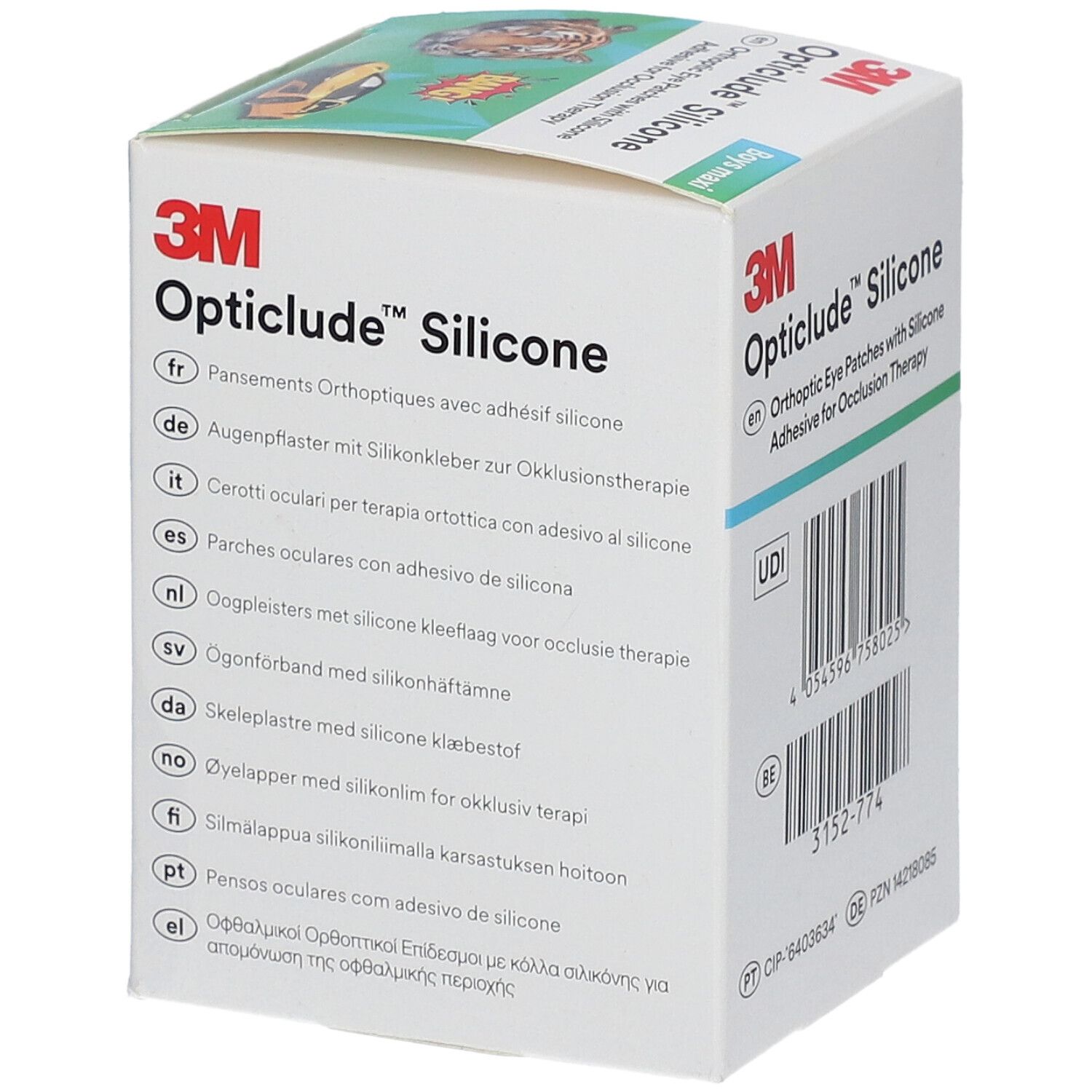 Opticlude 3M Silicone Boys maxi 5,7 x 8 cm