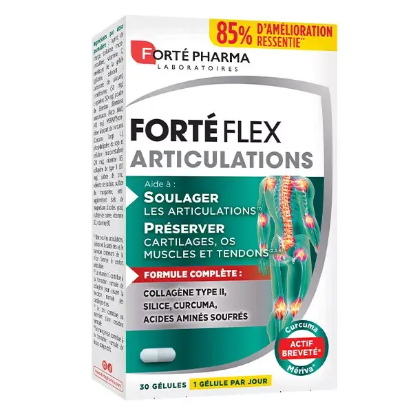 Forté Pharma Forté Flex Joints Colágeno Tipo II e Cúrcuma 30 cápsulas