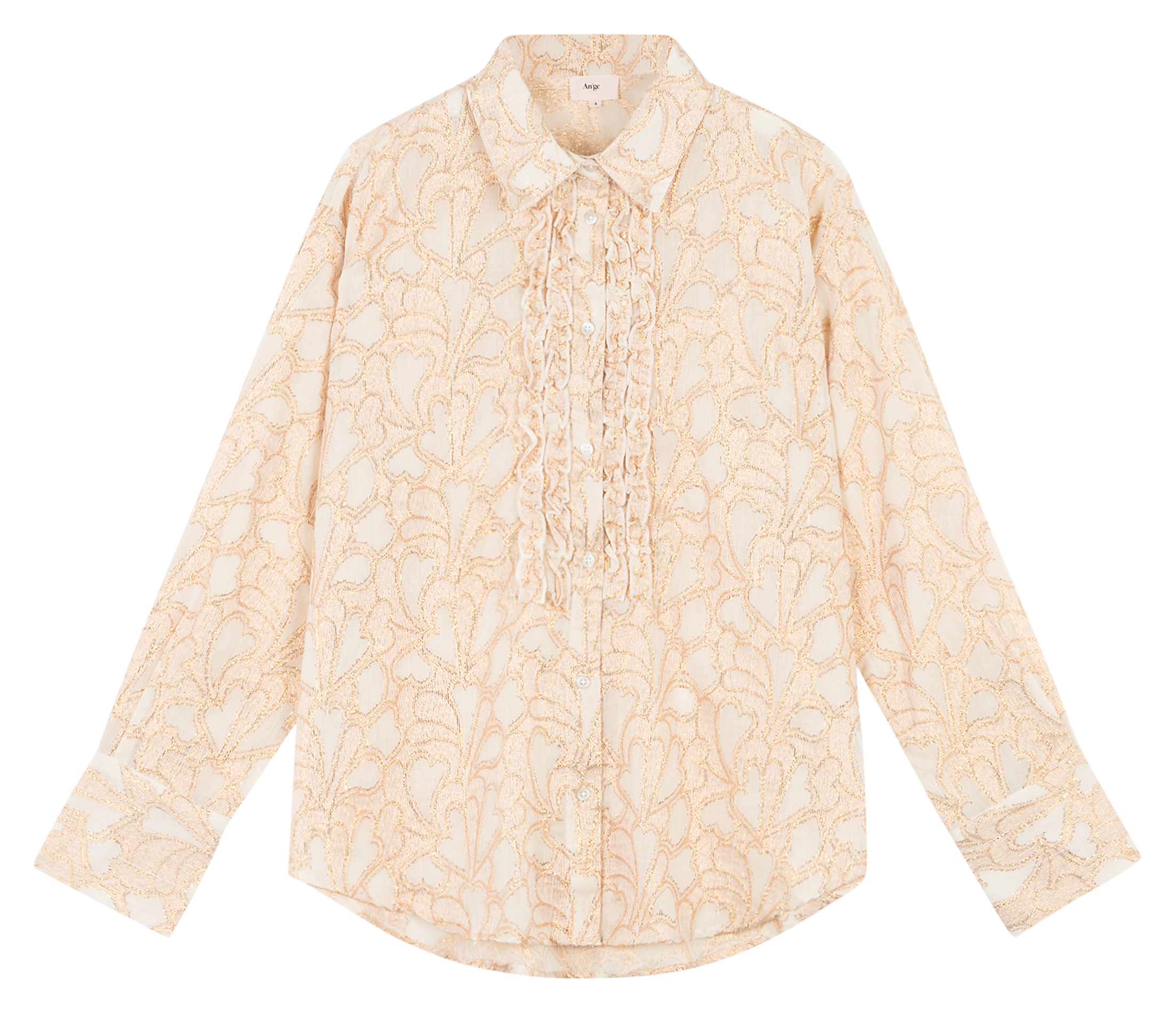 SOLOANE - Chemise imprimée en coton mélangé | Blanc
