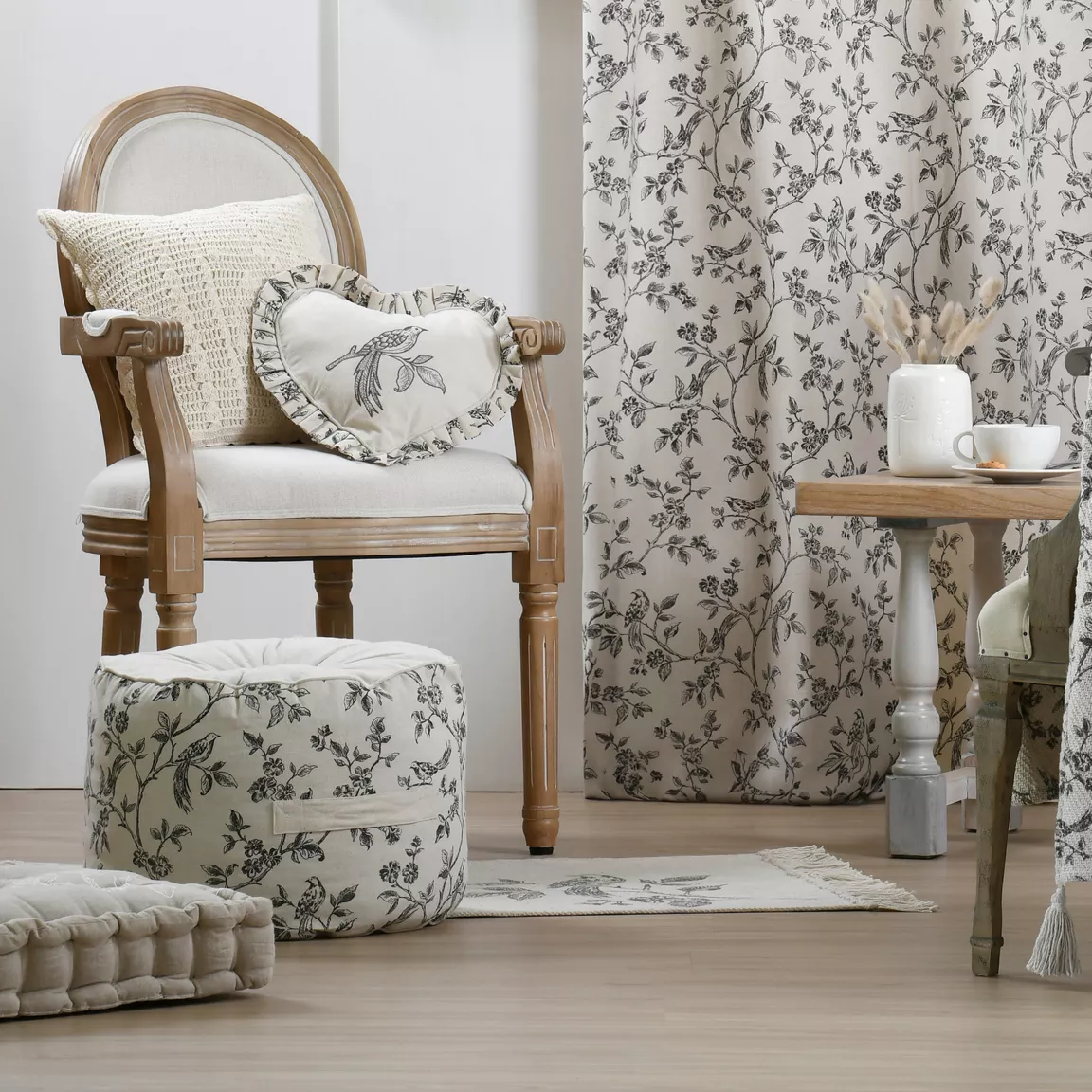 Tapis coton (60 x 90 cm) Clarine Ecru
