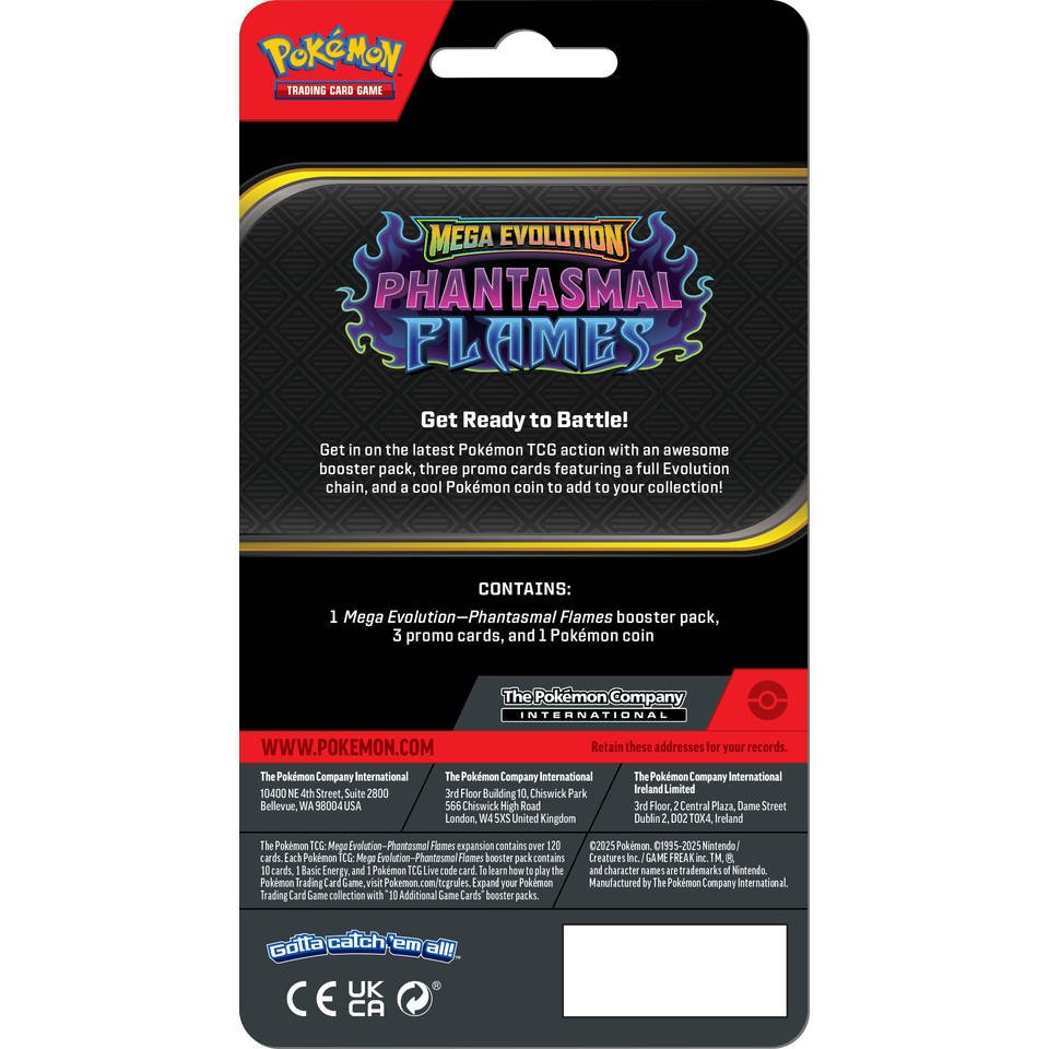 Pokémon TCG Mega Evolution Phantasmal Flames premium checklane blister