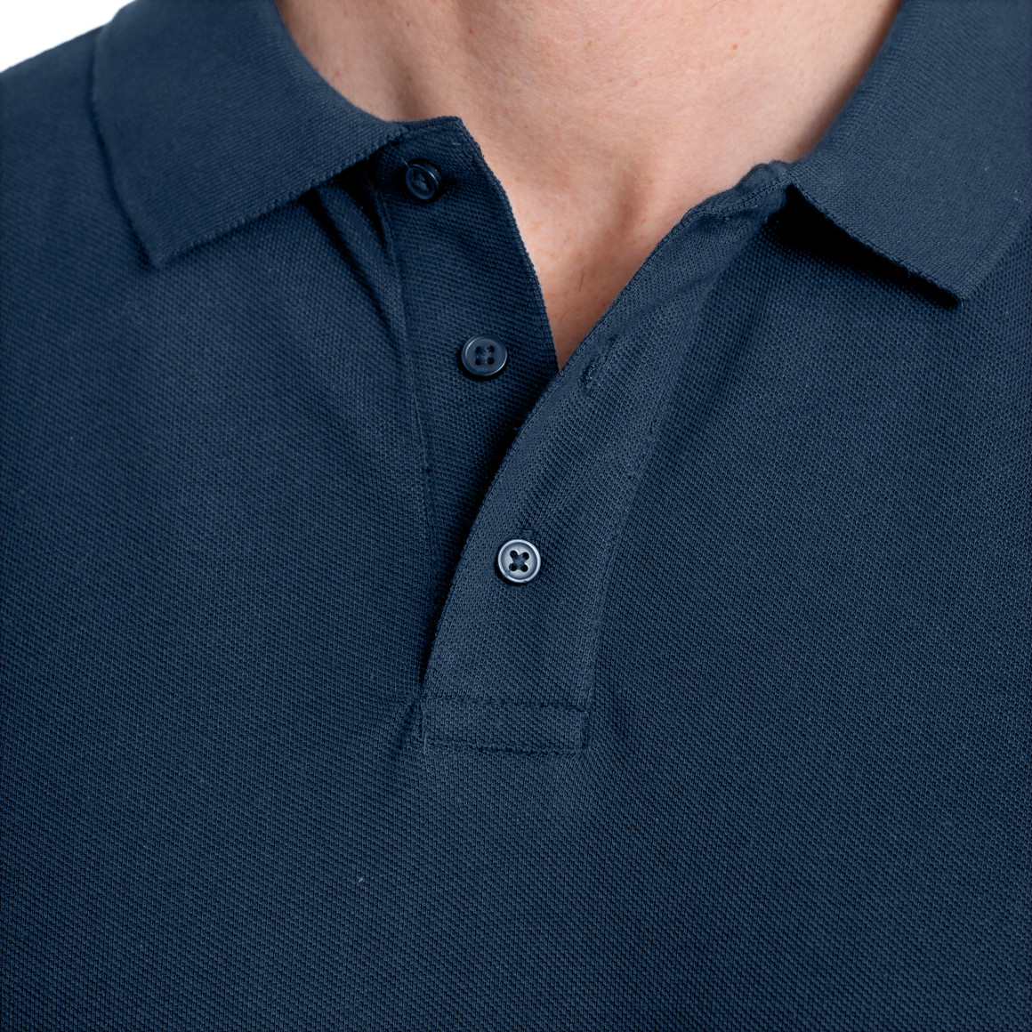 VanVaan Herren Poloshirt in Piqué-Qualität blau