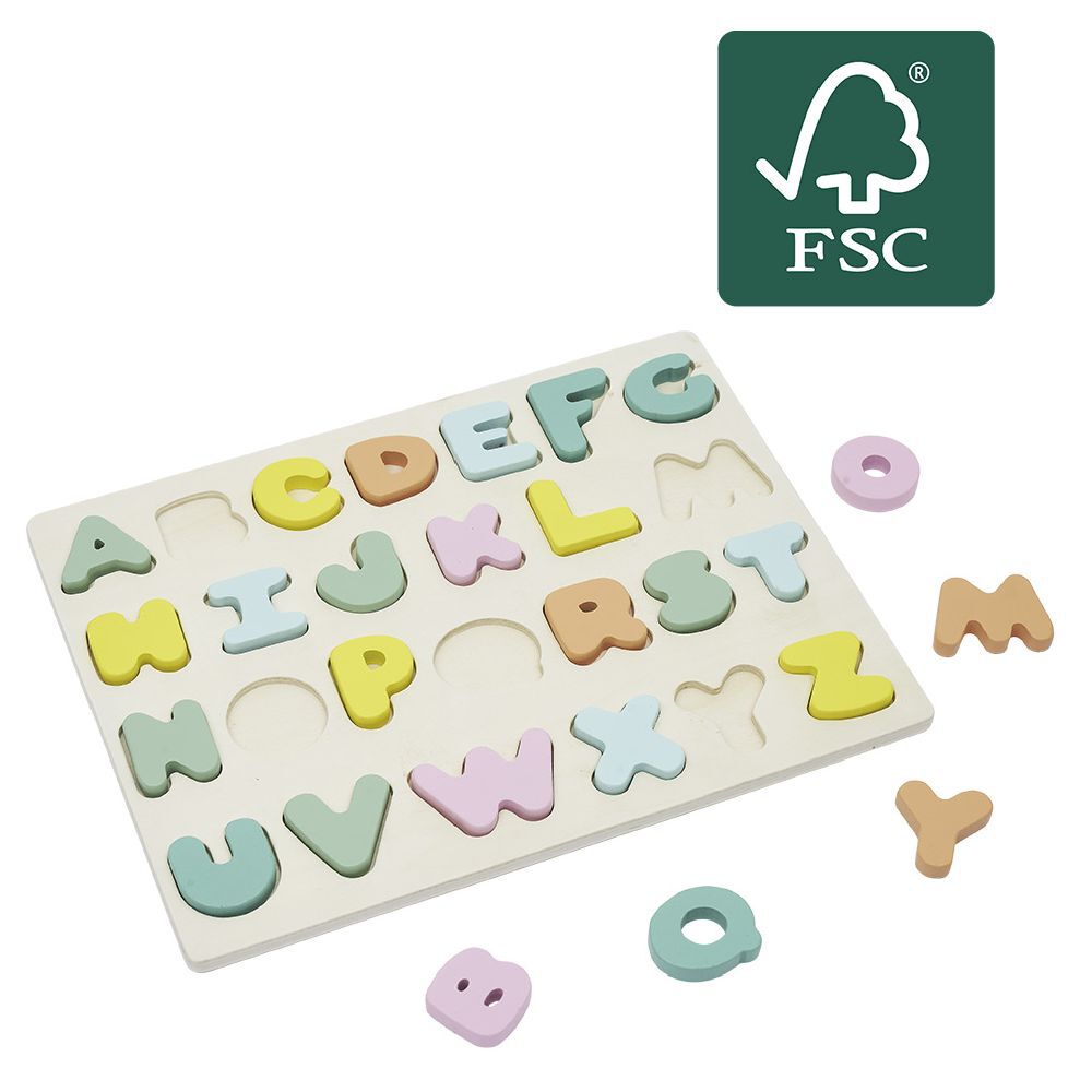 Puzzle alphabet en bois 26 pièces