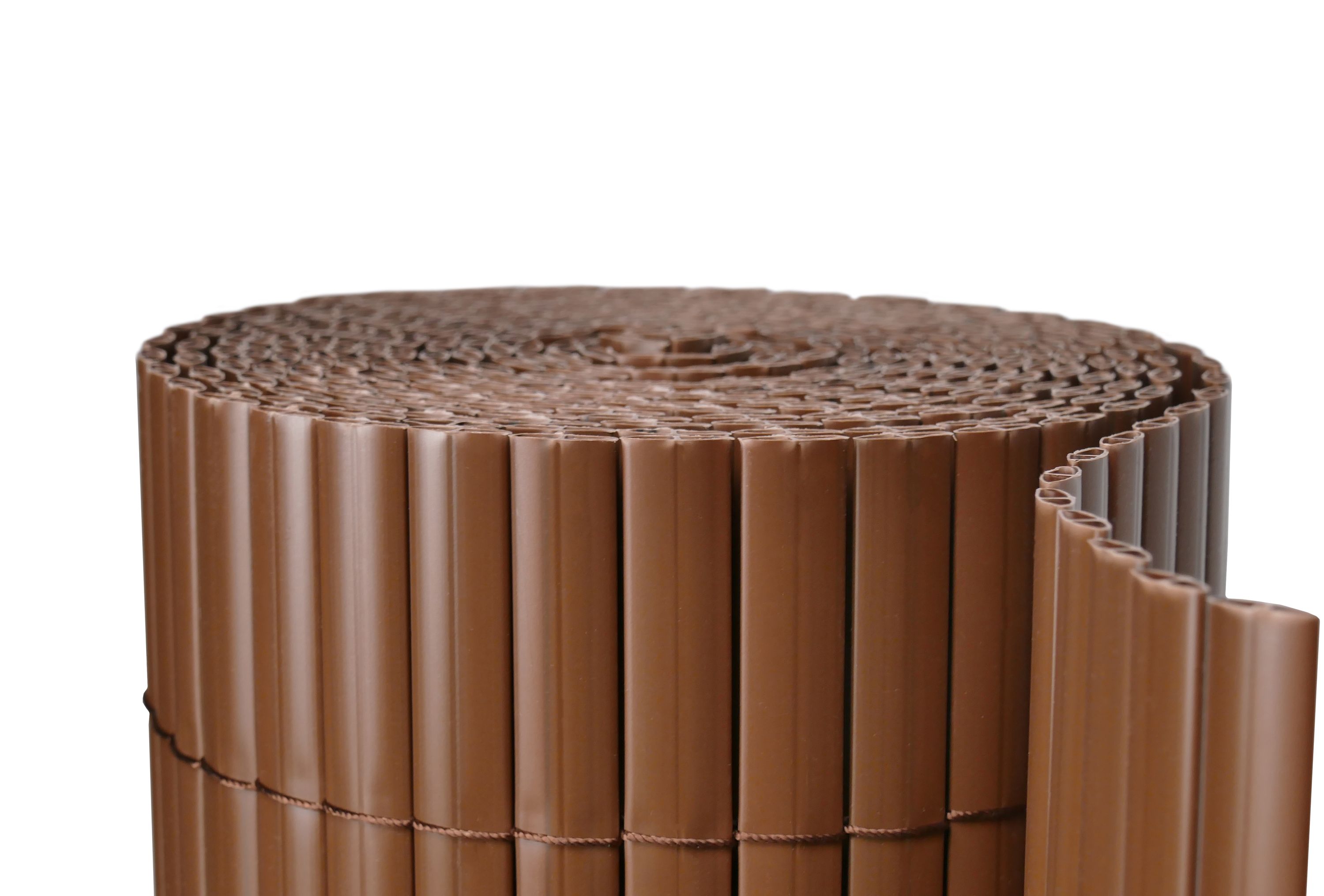 Sichtschutzmatte PVC 400 x 80 cm braun