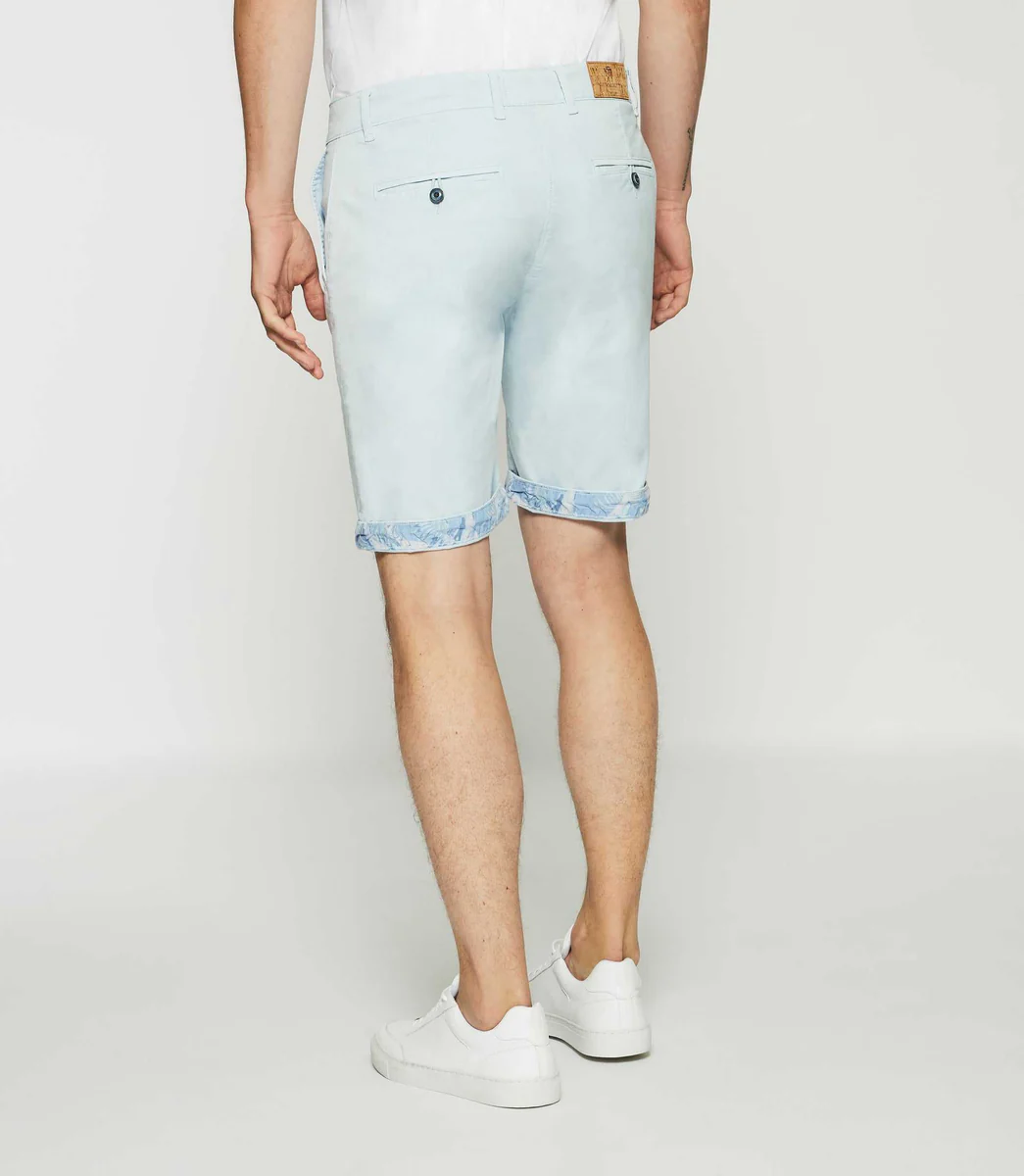 Bermuda en coton stretch bleu ciel SLOWLY