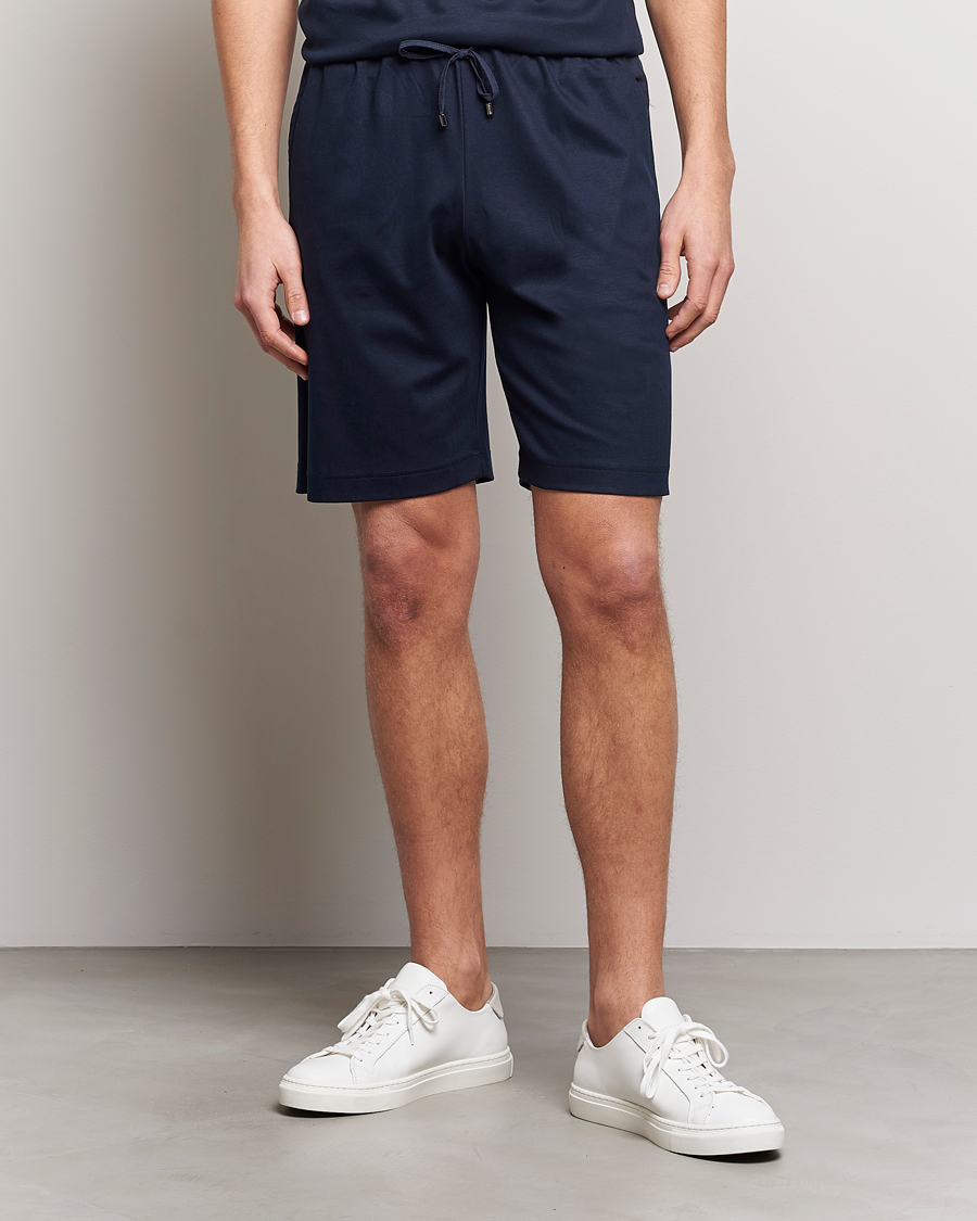 Zimmerli of Switzerland Cotton/Modal Loungewear Shorts Midnight