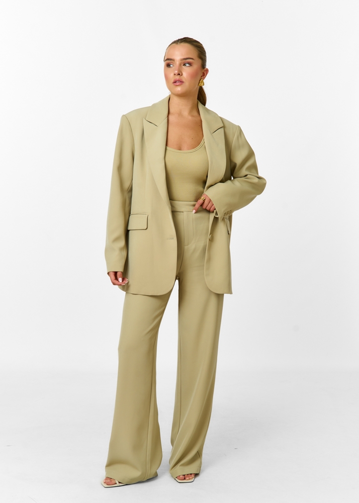 Audrey oversized blazer salie groen