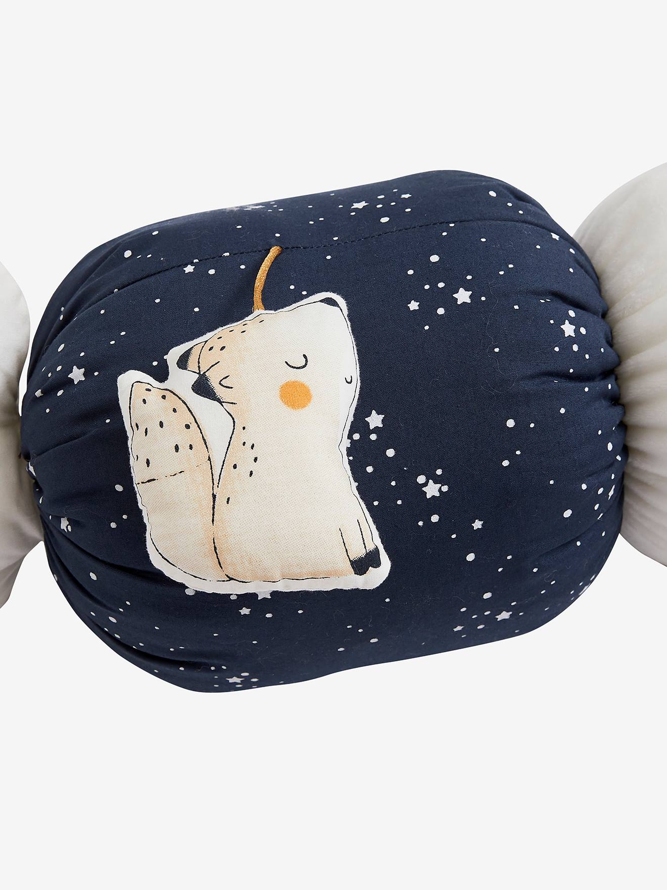 Almofada de atividades CELESTE, azul-escura lisa com estampas