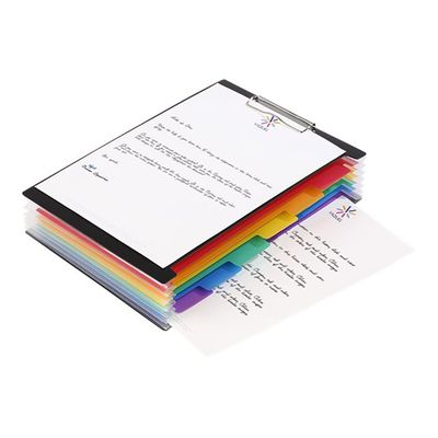 Viquel Rainbow Class - Trieur extensible 6 positions avec porte-bloc