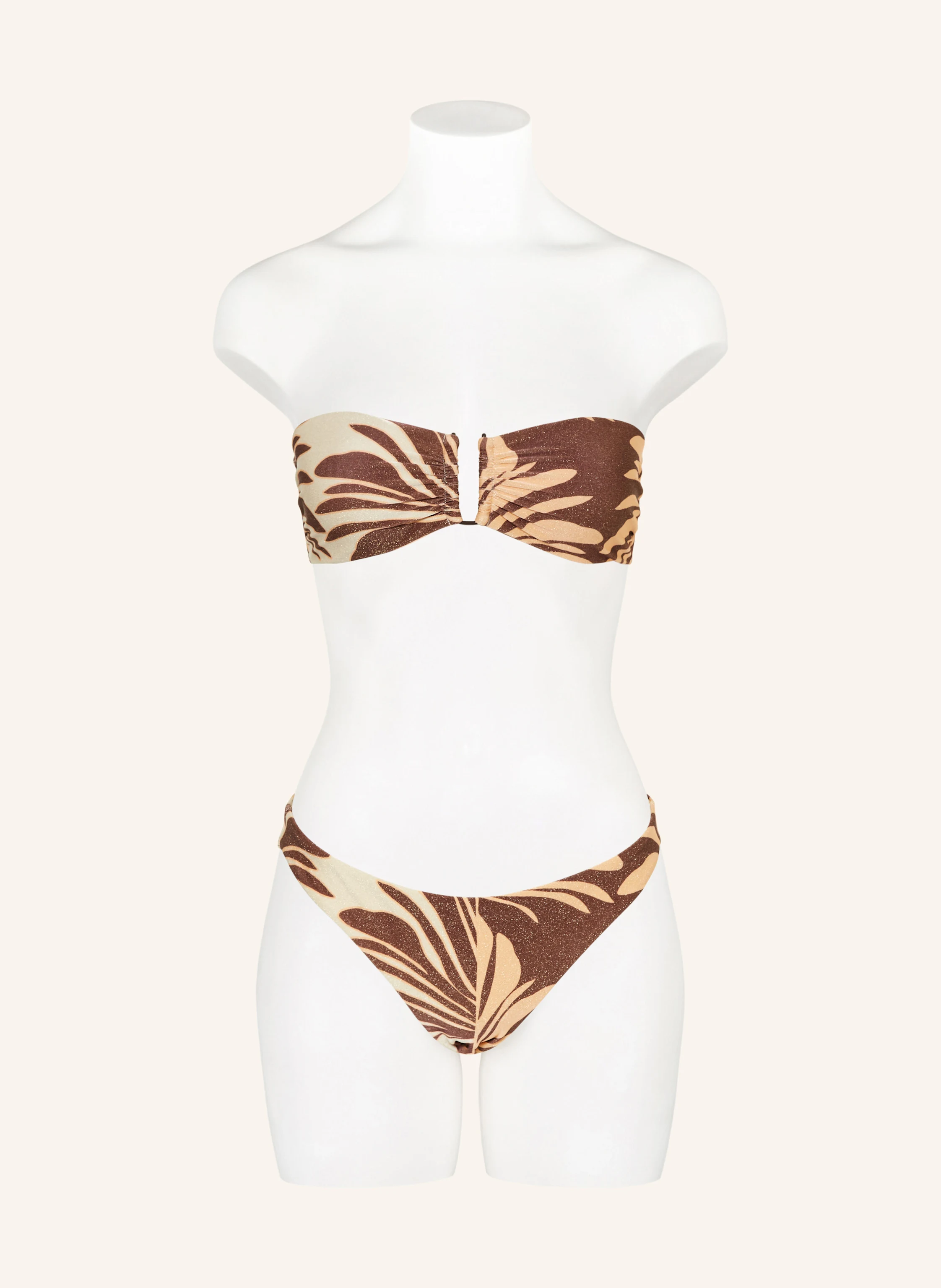 JETS Australia Basic-Bikini-Hose DAHLIA PALM mit Glitzergarn