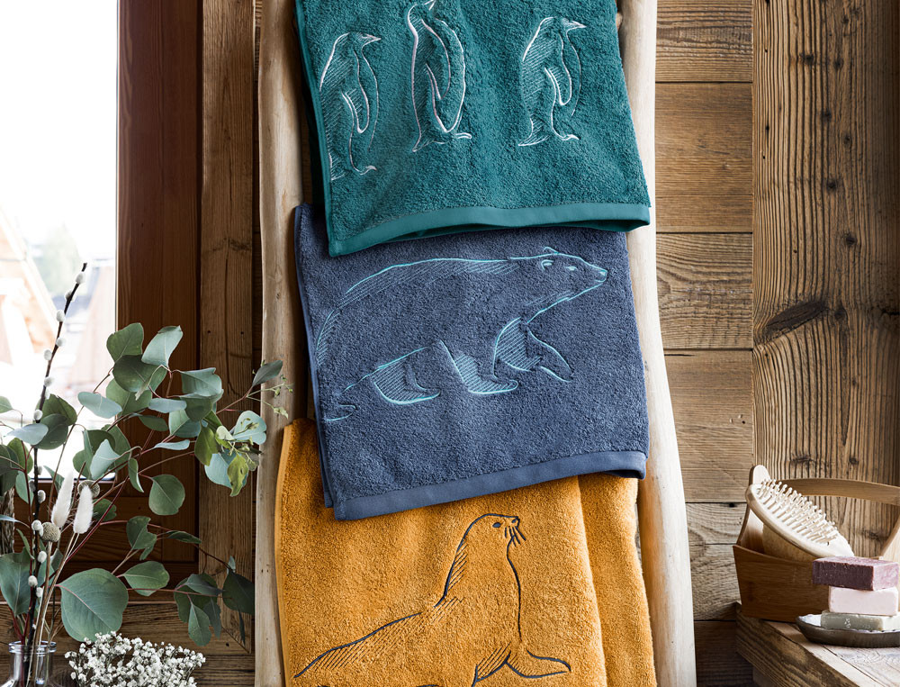 Drap de bain ours-Sur la banquise