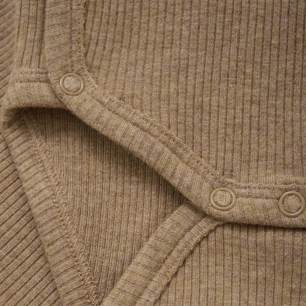 Køb FIXONI Macaroon Melange Wrap Body LS Mélange Rib